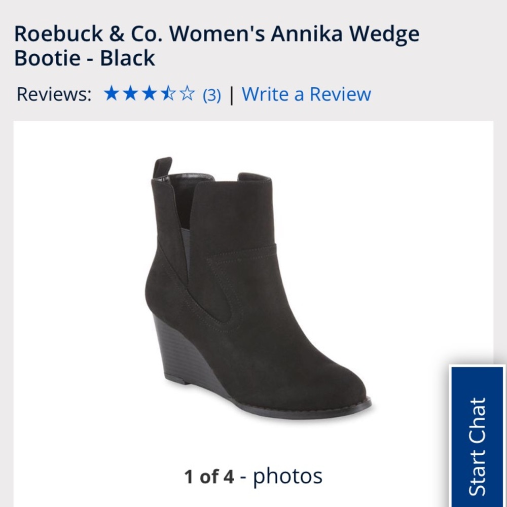Roebuck & Co Black Boots